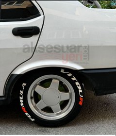 Resim Formula Vitour 3d Lastik Yazısı R Kırmızısı Kauçuk - Full İçerik Uygulama Aparatlı - 