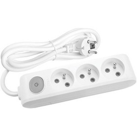 Resim Viko 3'lü Anahtarlı Priz 3x1,5 mm Uzatma Beyaz 15 MT 