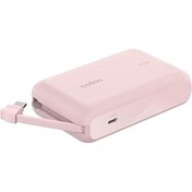 Resim Qedii Belkin Boostcharge Power Bank, Entegre Kablolu Taşınabilir Şarj Cihazı 10k Pd 20w - Usb-c Güç Dağıt 