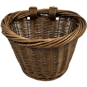 Resim Trendbisiklet BİSİKLET ÖRME HASIR SEPET, PRATİK KAYIŞ BAĞLANTILI (12"-16" JANT) 