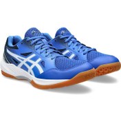 Resim Asics Gel-Task 3 Mavi-Beyaz Erkek Voleybol 