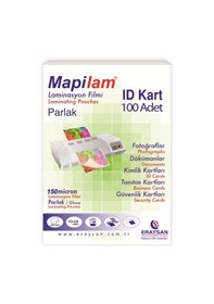 Resim Mapilam 150 Mic. Parlak Laminasyon Filmi Id Kart 70 x 100 CM 100'lü 