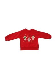 Resim Çikoby Bebek Yılbaşı Temalı Sweatshirt-15303 Kırmızı 