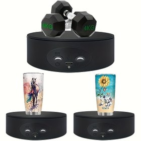 Resim 360 Derece Dönen Ekran Standı, 12.95 Cm / 11Lbs Yük, Fotoğrafçılık Ürünleri İçin 360 Derece Elektronik Döner Ekran Standı 