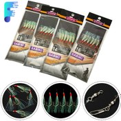 Resim 6 adet / Paket Yumuşak Balıkçılık Yemleri Rigler Yem Jig Yem Tüy Yem Hamsi ve Derin Deniz Balıkçılığı için Takım Aracı 