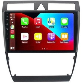 Resim Celali Tuning Audi A6 1997-2003 Android 12 Carplay Navigasyon Multimedya - 4gb Ram 64gb Hdd 