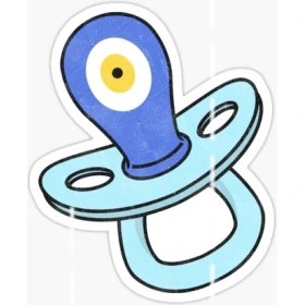 Resim Tsc Nazar Bebek Sticker Yapıştırma Etiket Araba Cam Md5 17 cm 