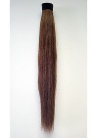 Resim Koyu Kahve Kıvrımlı Doğal Atkuyruk Modeli 