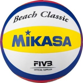 Resim Mikasa Sentetik Deri Plaj Voleybol Topu BV552C-WYBR 