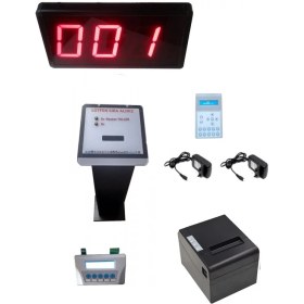 Resim Sanec Kablosuz Kiosk Ve Printer'lı Lcd Keypad Li Sıramatik (Numaratör) 