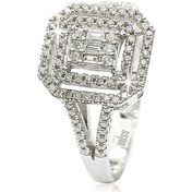 Resim 2 Sıra Pırlanta Baget Yüzük - 14 Ayar 