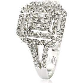 Resim 2 Sıra Pırlanta Baget Yüzük - 14 Ayar 