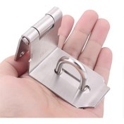 Resim 2'li Paket Dik Açı Kilitleri 90 Derece Kapı Kilidi Paslanmaz Çelik Emniyet Kilidi Mandalı 