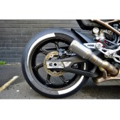 Resim Yeni Özel Motosiklet Lastik Yanağı Beyaz Sağ-Sol/ön-Arka 