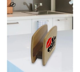 Resim BK Kişiye Özel Isimli Lüks Ahşap Peçetelik-9 