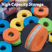 Resim 10 Adet Ağır Hizmet Tipi Olta Misinası Lider Tutucular & Tippet Organizatörleri - EVA Köpük Makara Sarıcılar, Kancalarla Uyumlu, Renk Kodlu (Yeşil/Sarı/Pembe/Mavi) - Sinek Balıkçılığı Aksesuarları, Ücretsiz Misina Depolama Sistemi 
