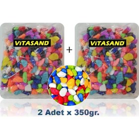 Resim Çakıl Taşı Karışık Renkli 350 Gram X 2 Paket 