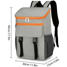 Resim Gajeena Termal Sırt Çantası - Sızdırmaz, Taşınabilir Soğutucu Çanta Siyah Siyah 