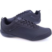 Resim MP Konforlu Rahat Bağcıklı Günlük Spor Ayakkabı Erkek Sneaker Siyah 