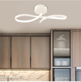 Resim Vetto Beyaz 38 Watt Modern Plafonyer Led Avize 