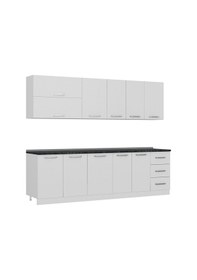 Resim Minar 265 Cm Mutfak Dolabı Beyaz 265-B2 Beyaz 