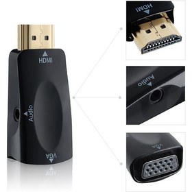 Resim 3C Store HDMI Uyumlu - Ses Kablolu VGA Adaptör Dönüştürücü Erkek - Dişi 1080P Pc/hdtv Için (Yurt Dışından) 