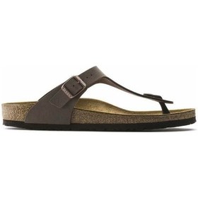 Resim Birko Flor Terlik Kadın Birkenstock 043751 Bırkenstock Nos Gızeh Mocca Bırko-flor-nubuk Null Kahverengi 