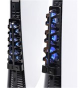 Resim Hobimtek Ps5 Fat Kasa Uyumlu Soğutucu Led Işıklı Sessiz Fan 4000rpm Usb 3.0 Radyatör Üç Fanlı 