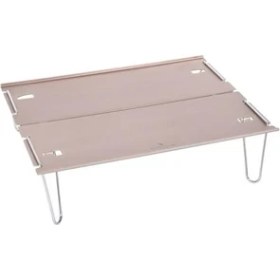 Resim Açık Taşınabilir Alüminyum Alaşım Ultralight Mini Katlanır Masa 