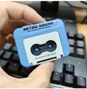 Resim Willowhaven Retro Ses Mini Taşınabilir Ses Kaydedici Anahtarlık Mavi 15s Kayıt Vintage Radyo Tasarımı 