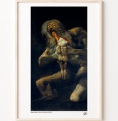 Resim Çocuklarını Yiyen Satürn, Poster 