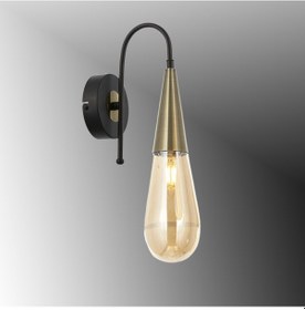 Resim Tt023-1-apl-sy-esk Tt Aydınlatma Damla Modeli Eskitme-siyah Aplik Siyah Eskitme 