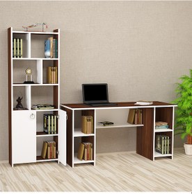Resim Kalenderdekor1 Kalender Dekor Avel-Twins Mayra 145 Cm Çalışma Masası Takımı 03 