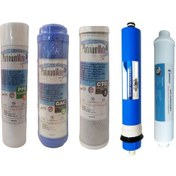 Resim Açık Kasa Su Arıtma Cihazı 5 Aşama Filtre Seti 