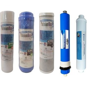 Resim Açık Kasa Su Arıtma Cihazı 5 Aşama Filtre Seti 