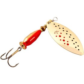 Resim Turna Levrek Alabalık Döner Olta Kaşık - Alp Long - Ladybug/altın - No:2/16gr 