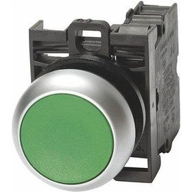 Resim Eaton M22-d-g/k10 ,kontak-1a Yaylı Yeşil M22 Buton 