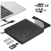Resim Sones Çok İşlevli Harici Dvd Sürücüsü Usb3.0 Cd Dvd +/-rw Yazıcı Ve Sd Yuvası 