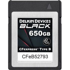 Resim Delkin Devices 650GB Black Cfexpress™ Type B Hafıza Kartı 