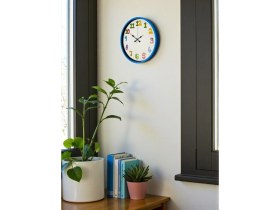 Resim Ototechparca 36 cm Mavi Çocuk Odası Duvar Saati 
