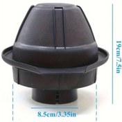 Resim Chuangyinshop 1 Adet Araç Şnorkel Başlığı 85mm 3.4ın Mantar Tasarım Hava Akışı Plastik Dayanıklı Çoğu Araç İçin 