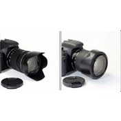 Resim Canon 700D 750D 760D 800D 850D 200 D 250D 18-55 MM IS STM için EW-63C Parasoley 