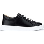 Resim Tamer Tanca Kadın Hakiki Deri Siyah Deri Sneakers & Spor Ayakkabı 33 1200 Bn Ayk Y24 Sıyah Dr Siyah 