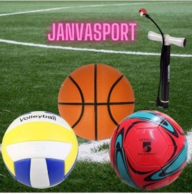 Resim Çocuk Yetişkin Futbol Topu Voleybol Topu Basketbol Topu Seti Pompa Top Iğnesi 