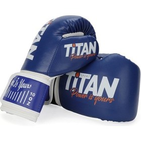 Resim Titan Sport Mavi Boks Eldiveni 10 Oz Mavi 