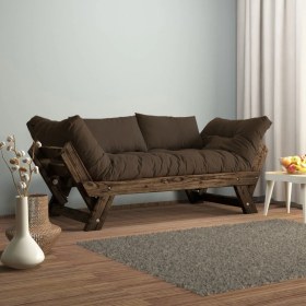 Resim Woodesk Adalar Masif Ceviz-Kahve Renk 2li Kanepe CPT8120-210 