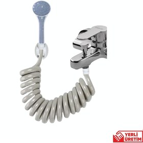 Resim Plasyay Spiral Elektikli Şofben Duş Hortum Seti 2 Metre Gri 