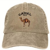 Resim Camel Print Dad Hat - Hafif, Nefes Alabilen Polyester Güneşlik Beyzbol Şapkası, Makinede Yıkanabilir, Açık Hava Aktiviteleri İçin İdeal, Erkekler İçin Dayanıklı | Klasik Dad Hat | 