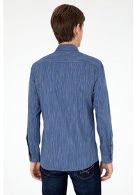 Resim U.s. Polo Assn. Erkek Gömlek 50292418-vr212 Mavi 