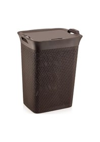 Resim Omnipazar Sy-4630 Plastik Safir Kirli Çamaşır Sepeti 55 Lt Kahverengi Kahverengi 